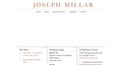 Desktop Screenshot of josephmillar.org
